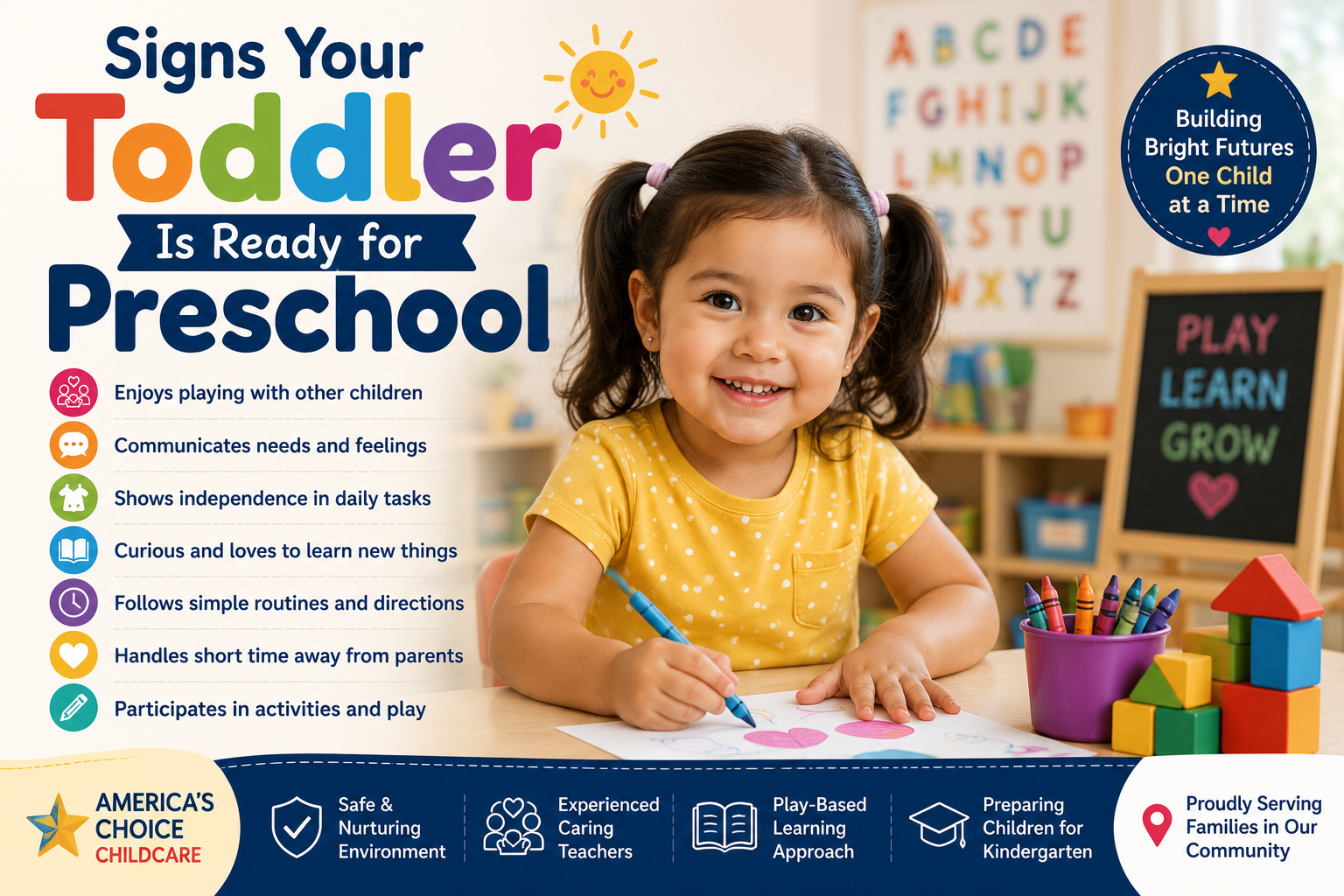 toddler is ready for preschool
